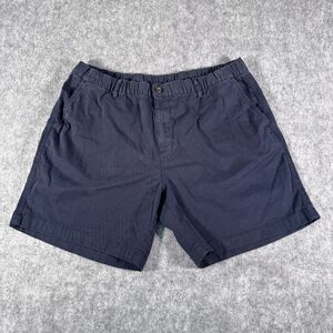 BEARBOTTOM Shorts Mens 2XL Navy Blue Elastic Stretch 7” Inseam Flap Pocket